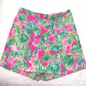 🚫 SOLD Lilly Pulitzer Cassia Skort Size 4 Raz Berry Catty Shack